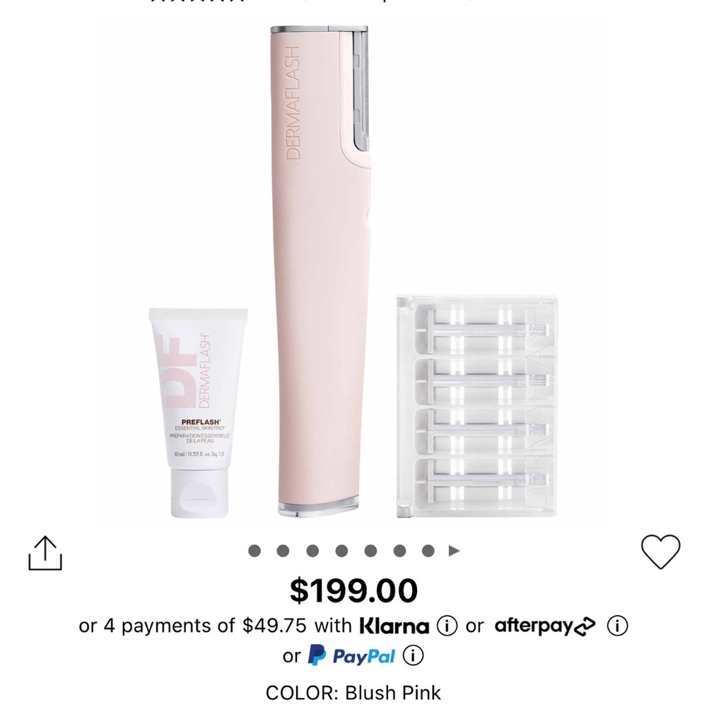 LUXE+ Advanced Sonic Dermaplaning + Peach
Fuzz Removal